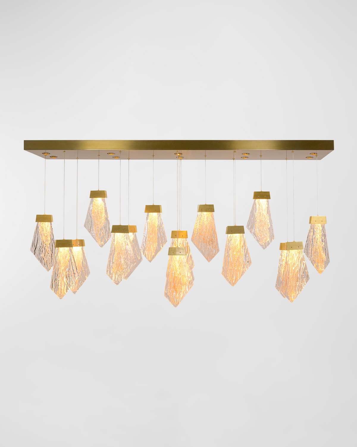 Shop John-richard Collection Lux 60" 27-light Horizontal Chandelier In Gold