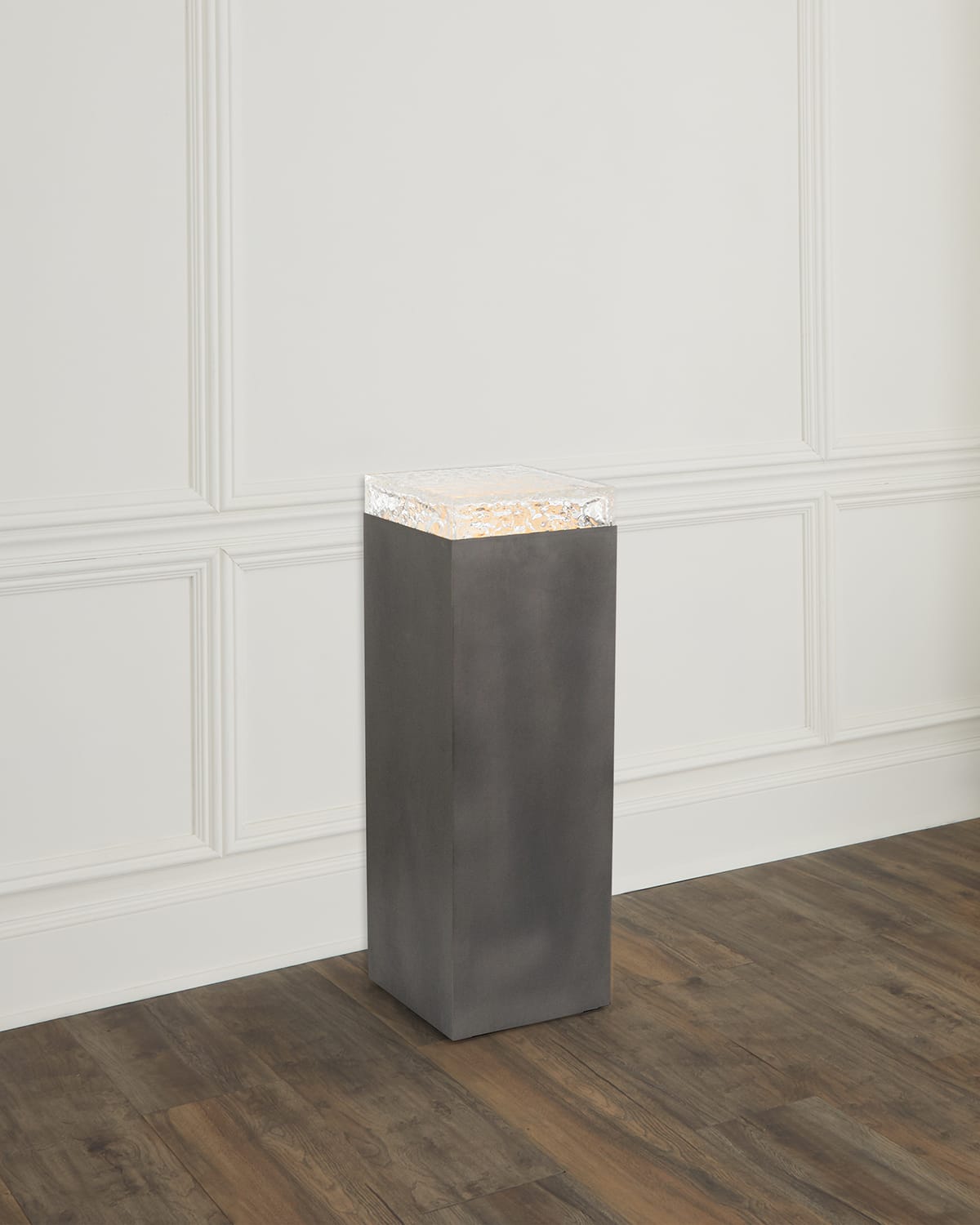 Shop John-richard Collection Edda Pedestal Iv In Gunmetal