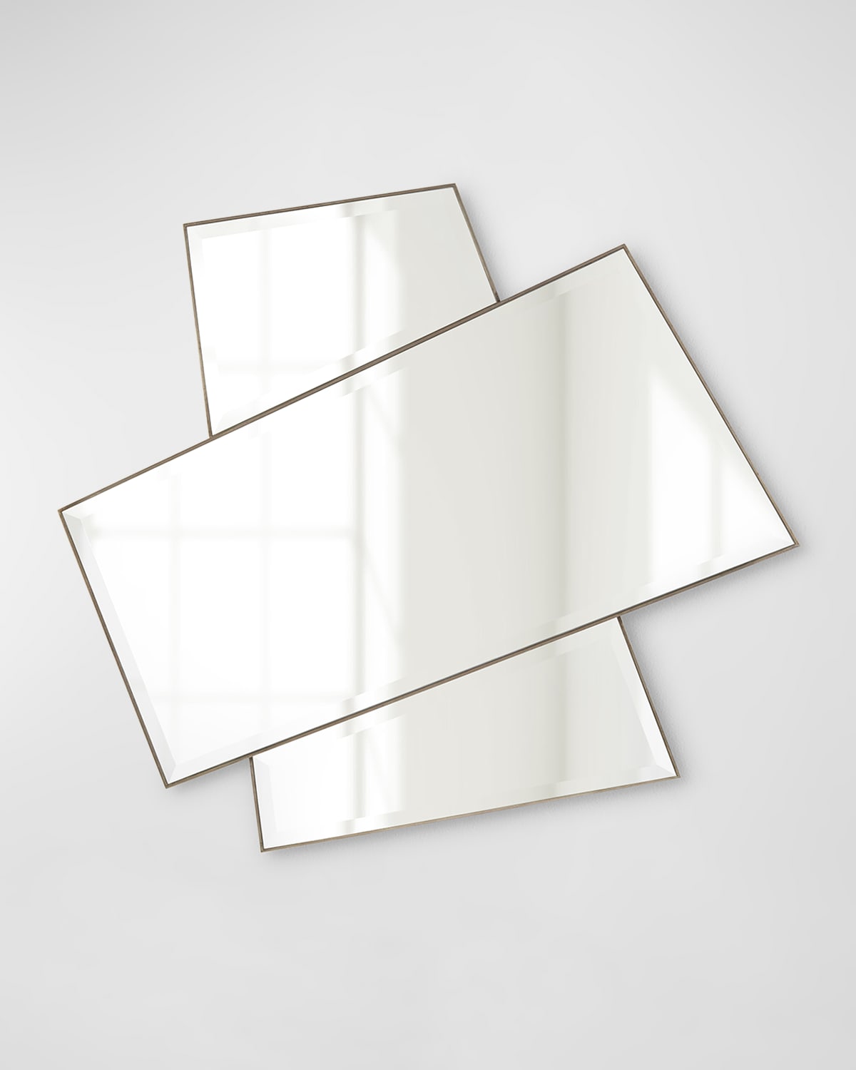John-richard Collection Strato 53" Wall Mirror In Silver