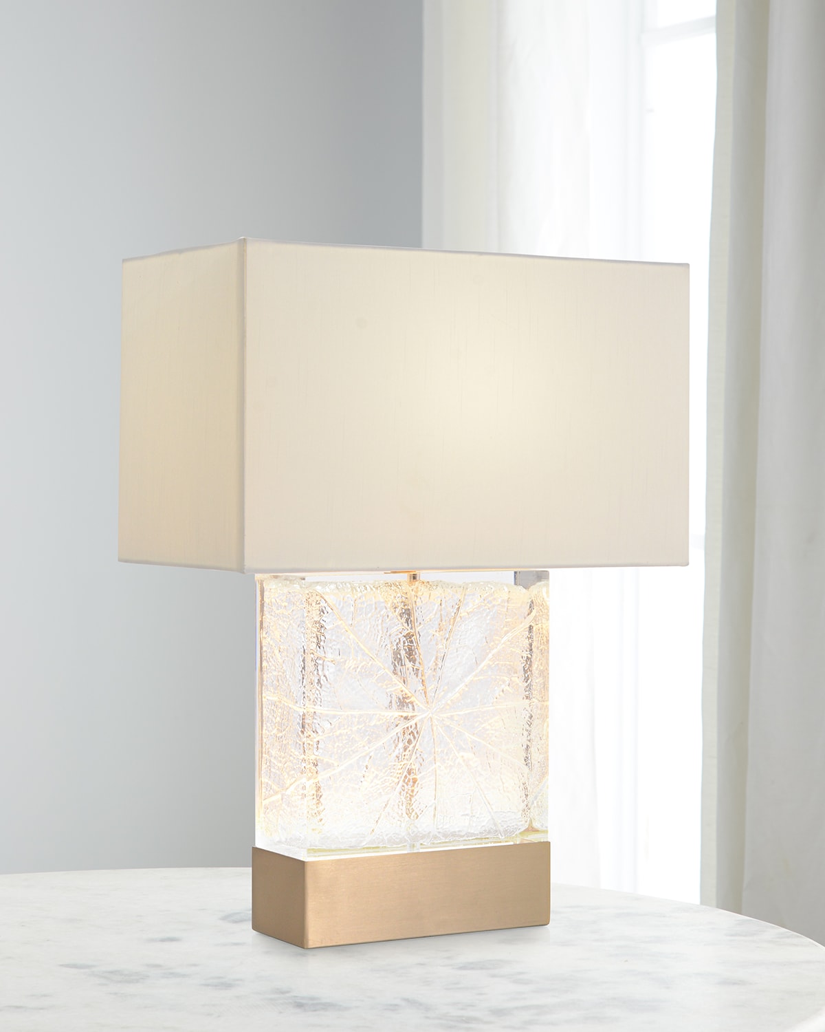John-richard Collection Frio Table Lamp In Clear