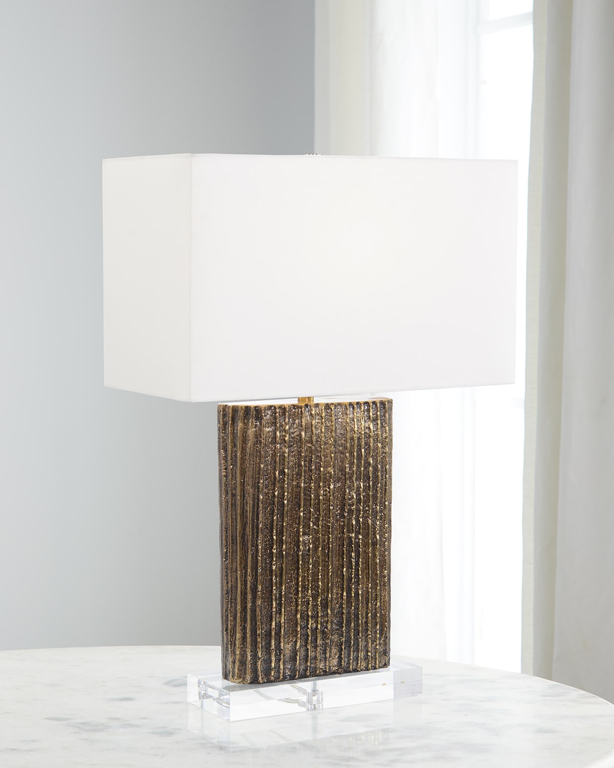 Shop John-richard Collection Royce Table Lamp In Gold