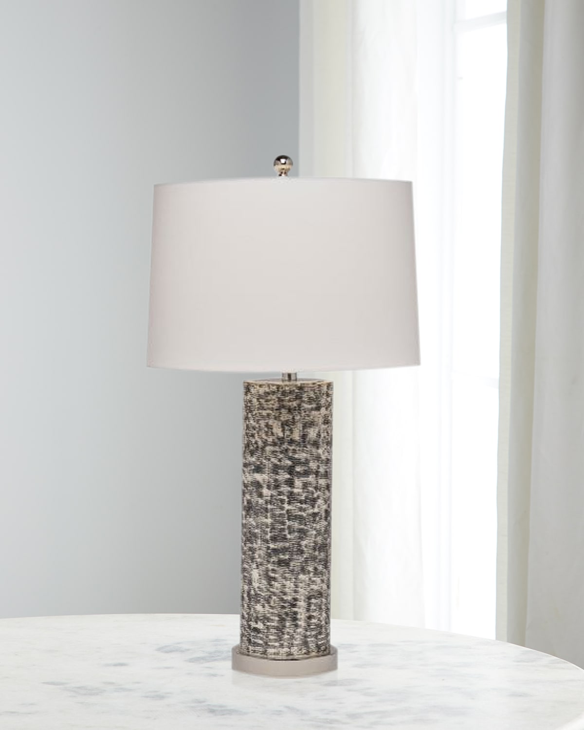 John-richard Collection Static Table Lamp In Silver