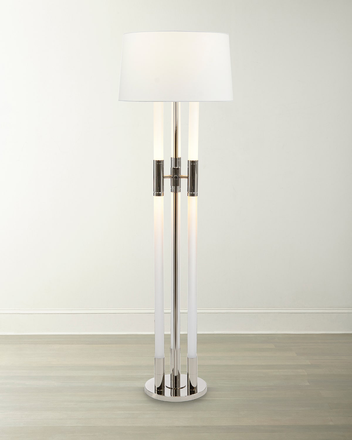 Shop John-richard Collection Troika Floor Lamp In Bronze