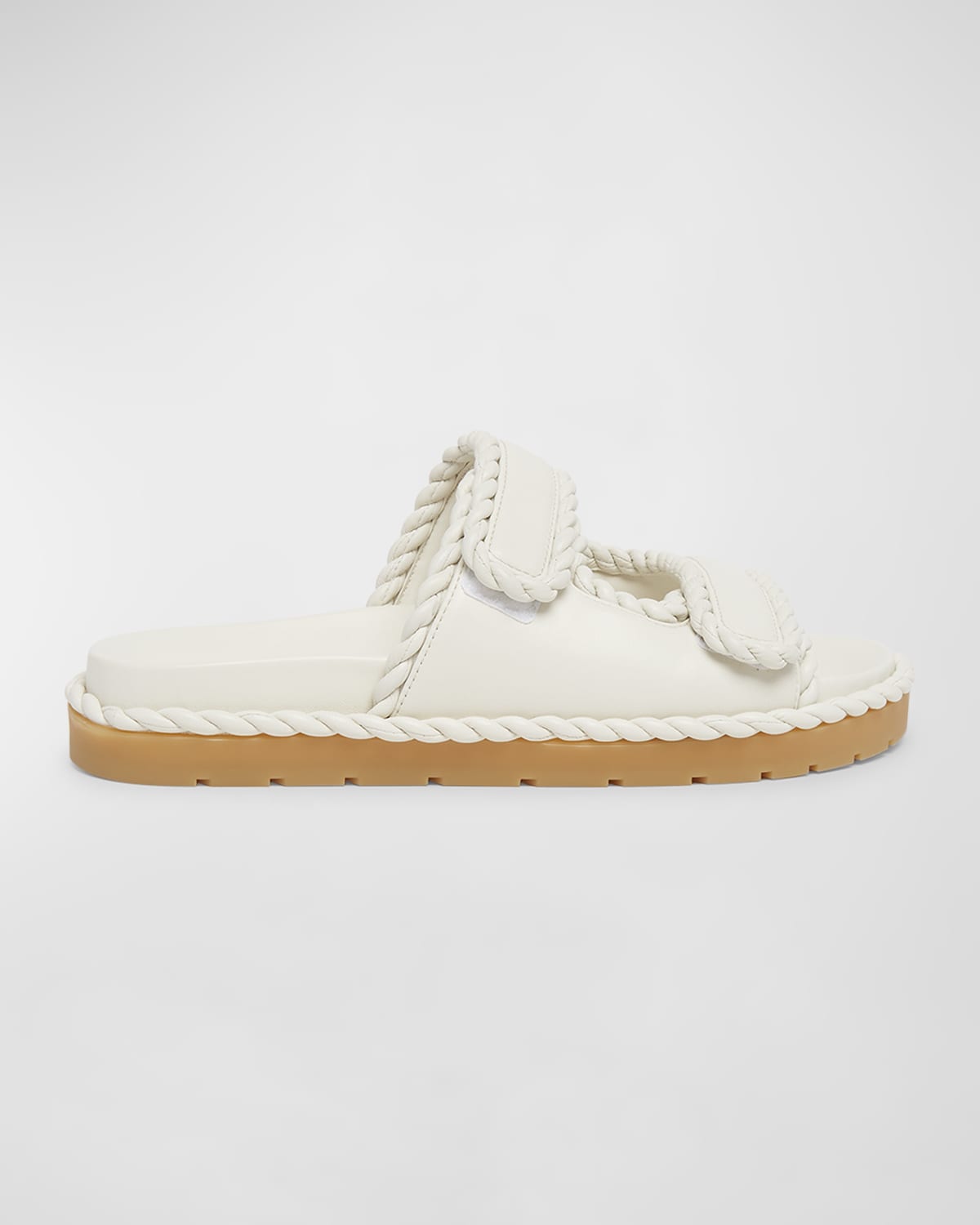 Bottega Veneta Jack Leather Braid Dual-grip Sandals In 2916 String