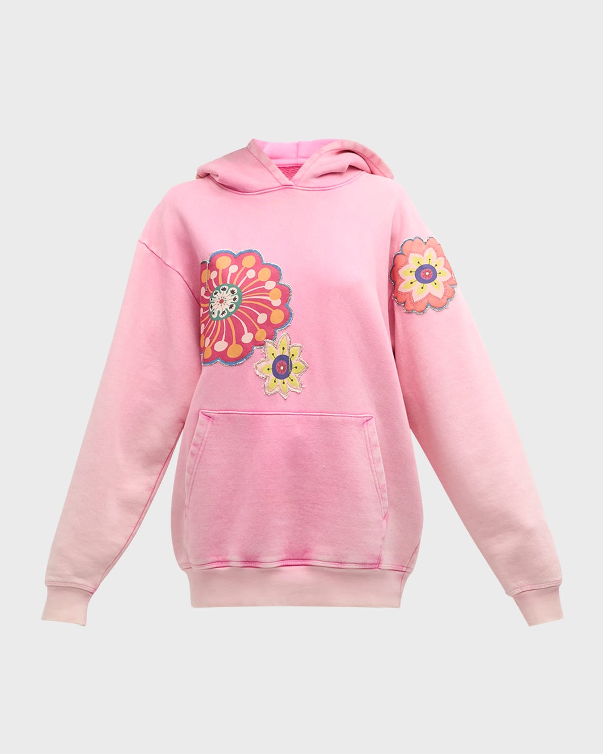 Shop Cout De La Liberte Killian Psycho Summer Long-sleeve Hoodie In Ozone Pink 952