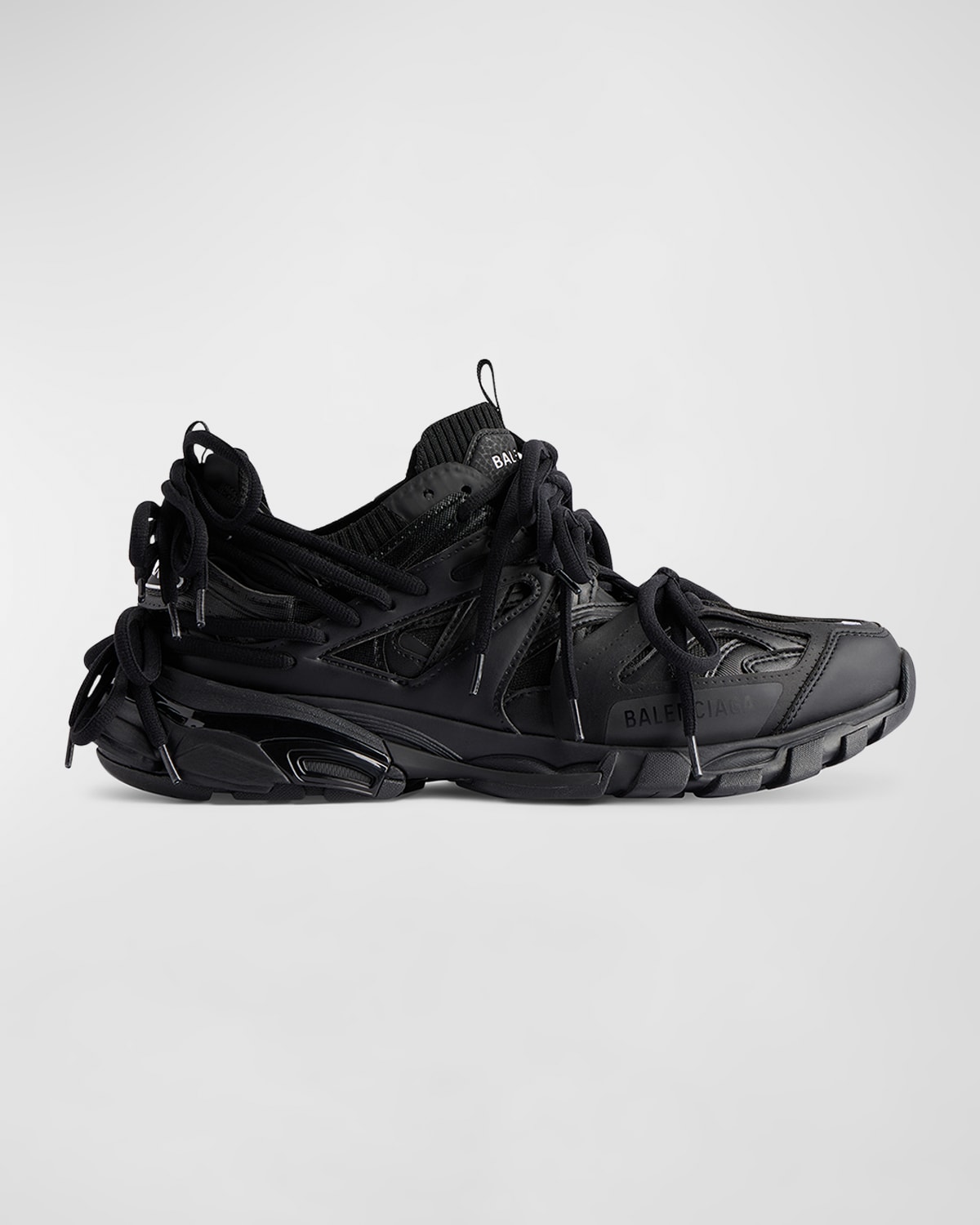 Shop Balenciaga Track Laces Runner Sneakers In Black
