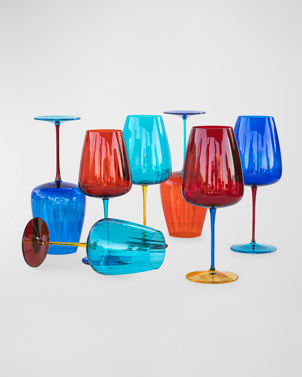 Vietri Pompidou Water Glass, 24 Oz. In Aqua