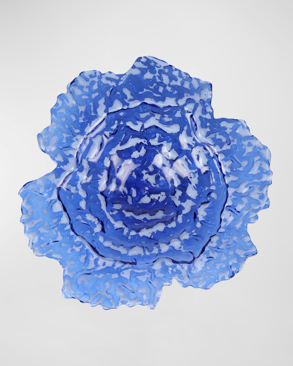 Vietri Ostrica Glass Centerpiece