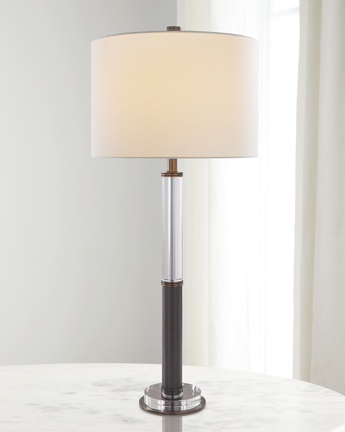 Shop Port 68 Reynolds Lamp In Clear/bronze