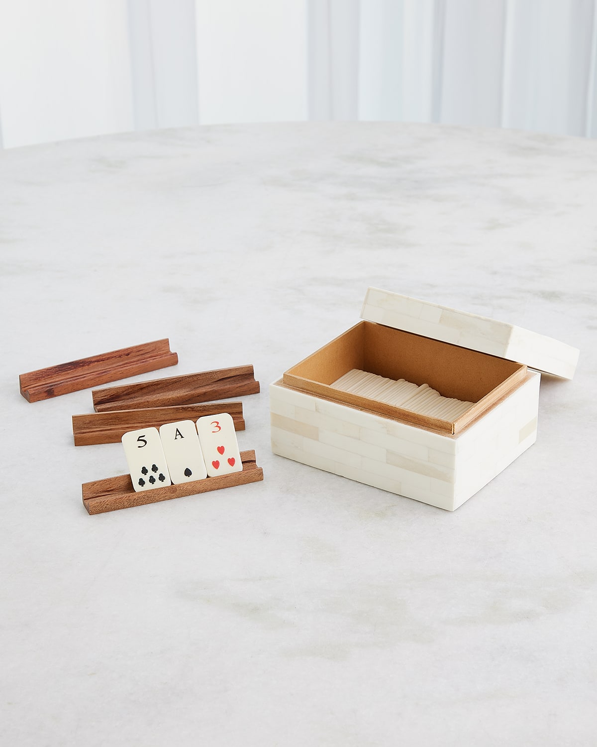 Global Views Boxed Bone Card Set In Ivory