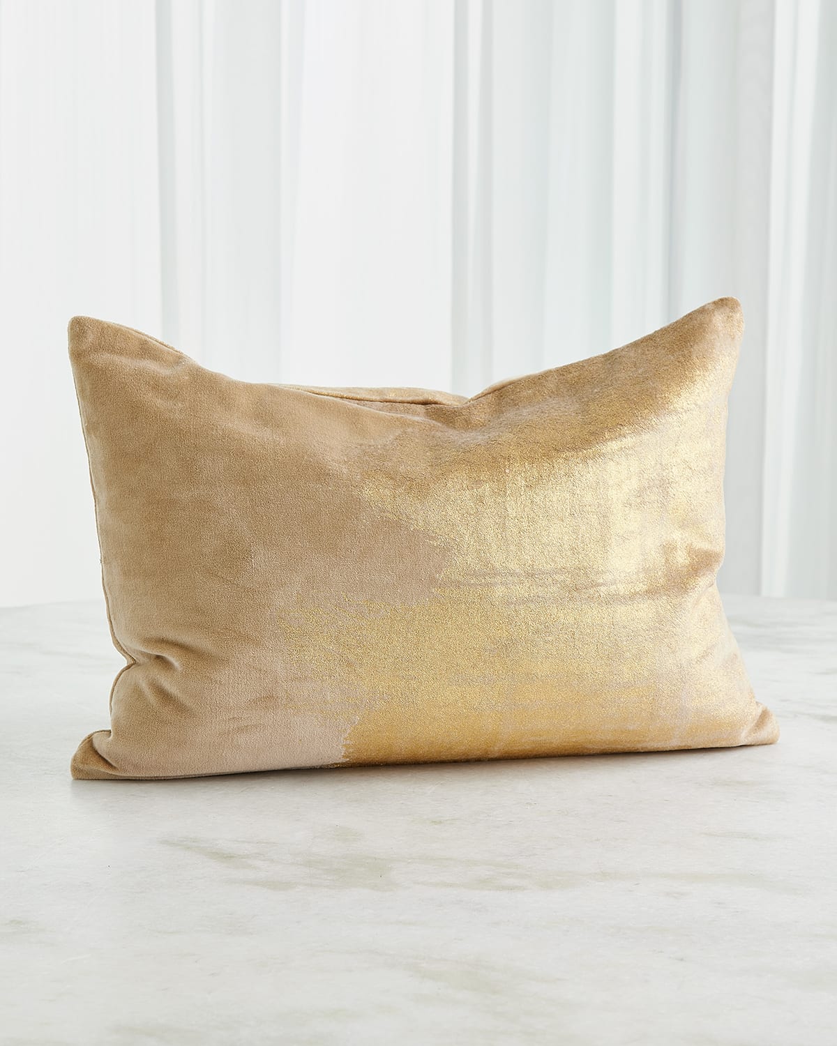 Global Views Thunder Lumbar Pillow In Gold