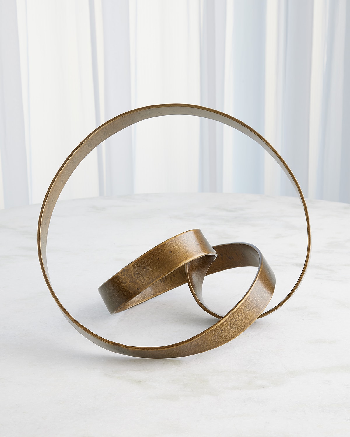 Global Views Cluster Sculpture In Antique Brass