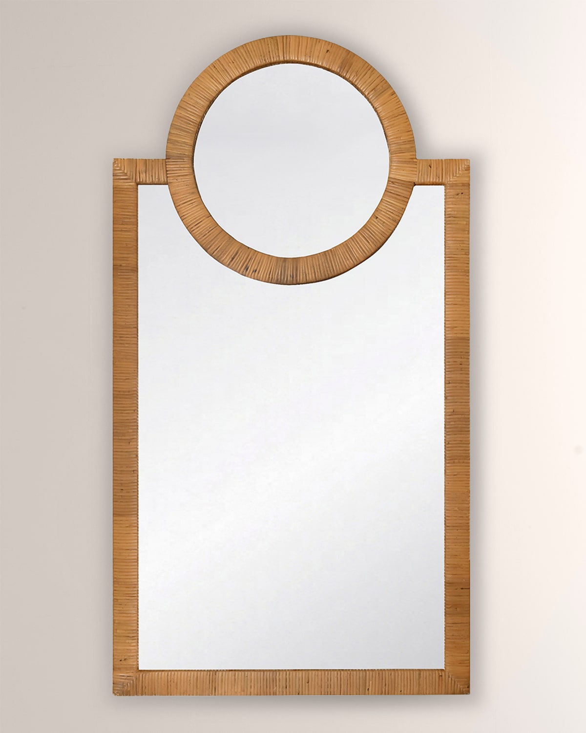 Worlds Away Orlando Mirror In Brown