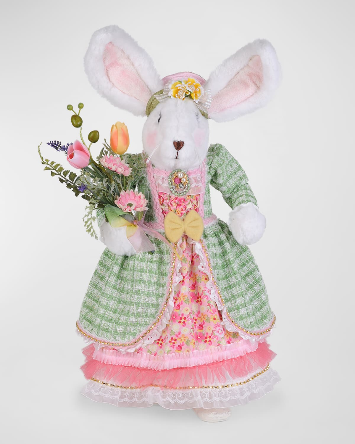 Karen Didion Originals Ruby Girl Bunny Figure In Multi