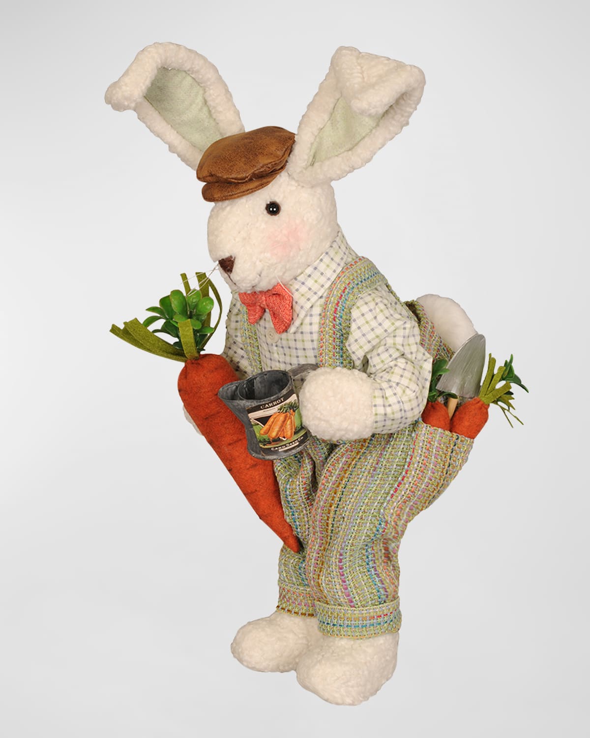 Karen Didion Originals Carrot Garden Bunny In Multi