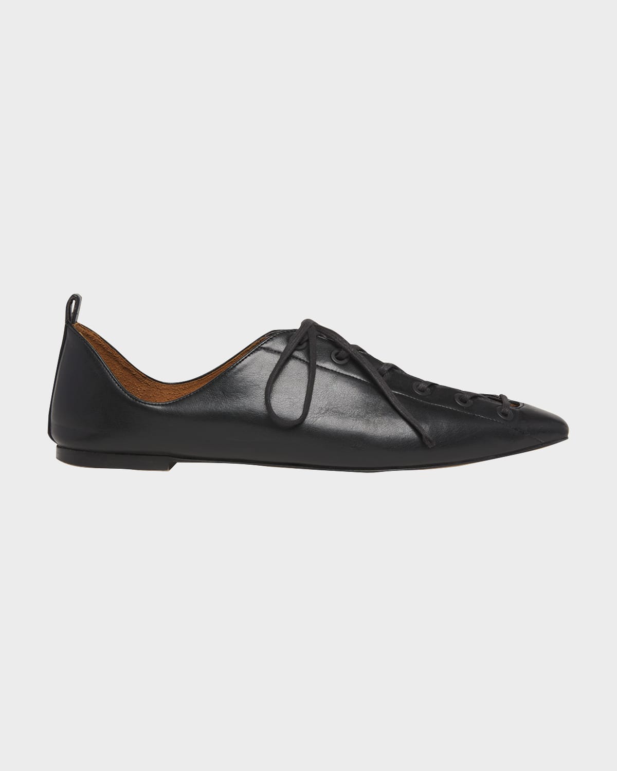 Shop Stella Mccartney Terra Vegan Lace-up Loafers In 1000 Black