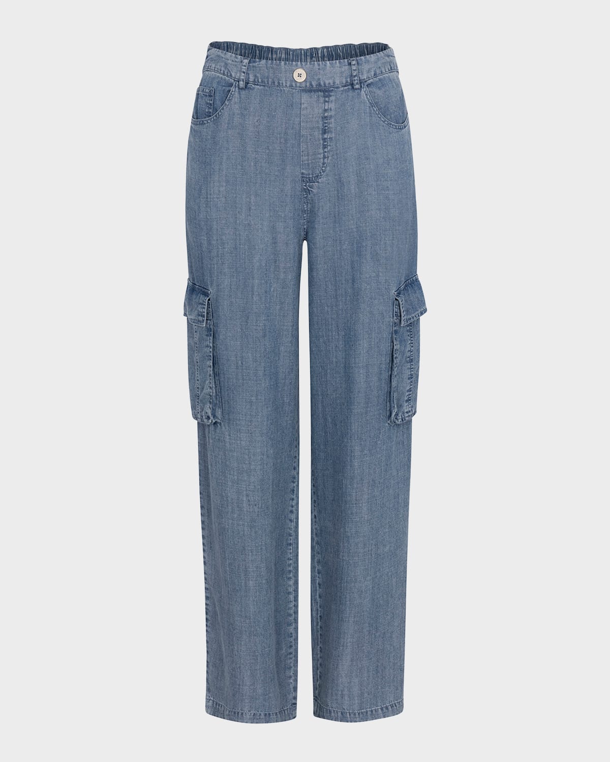Splendid Aven Indigo Straight-leg Cargo Pants In Indigo
