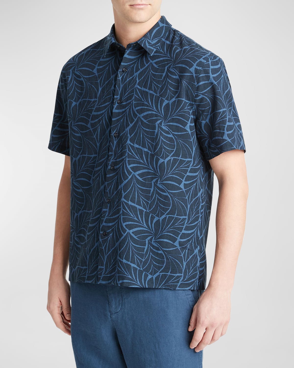 Men's Knotted Leaves Sport Shirt