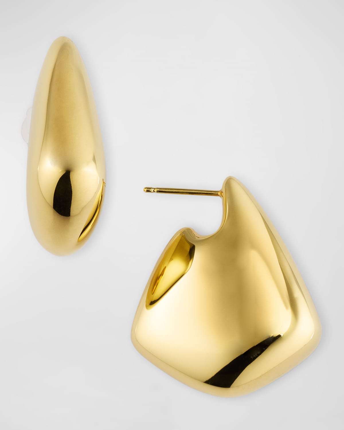 Fin Large 18K Gold-Plated Earrings