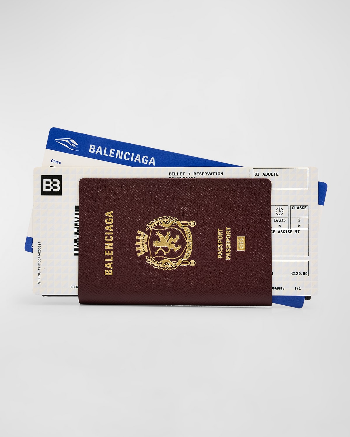 Men's Passport Long Wallet with 2 Tickets