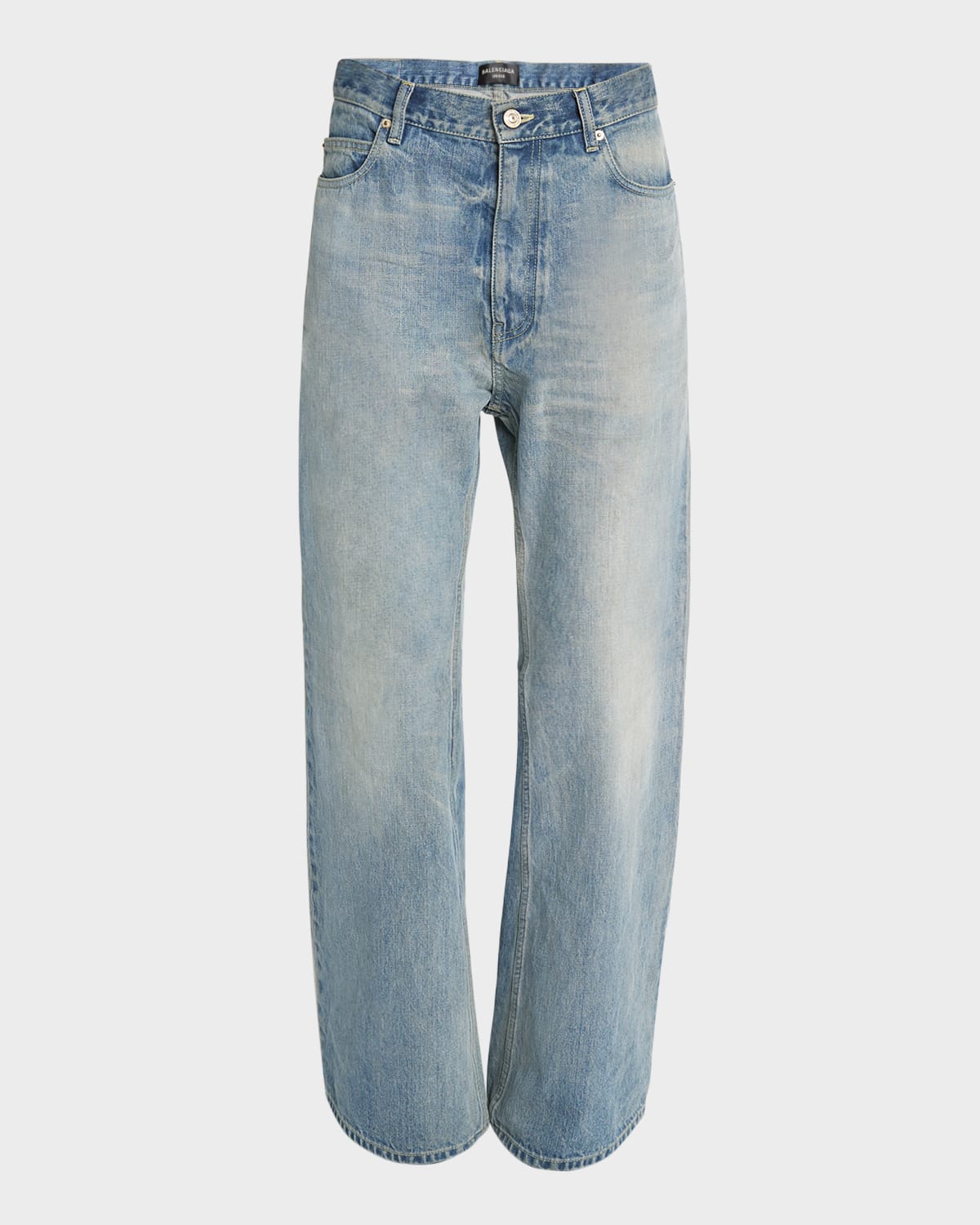 Balenciaga Flared Pants In 6379 Outback Blue