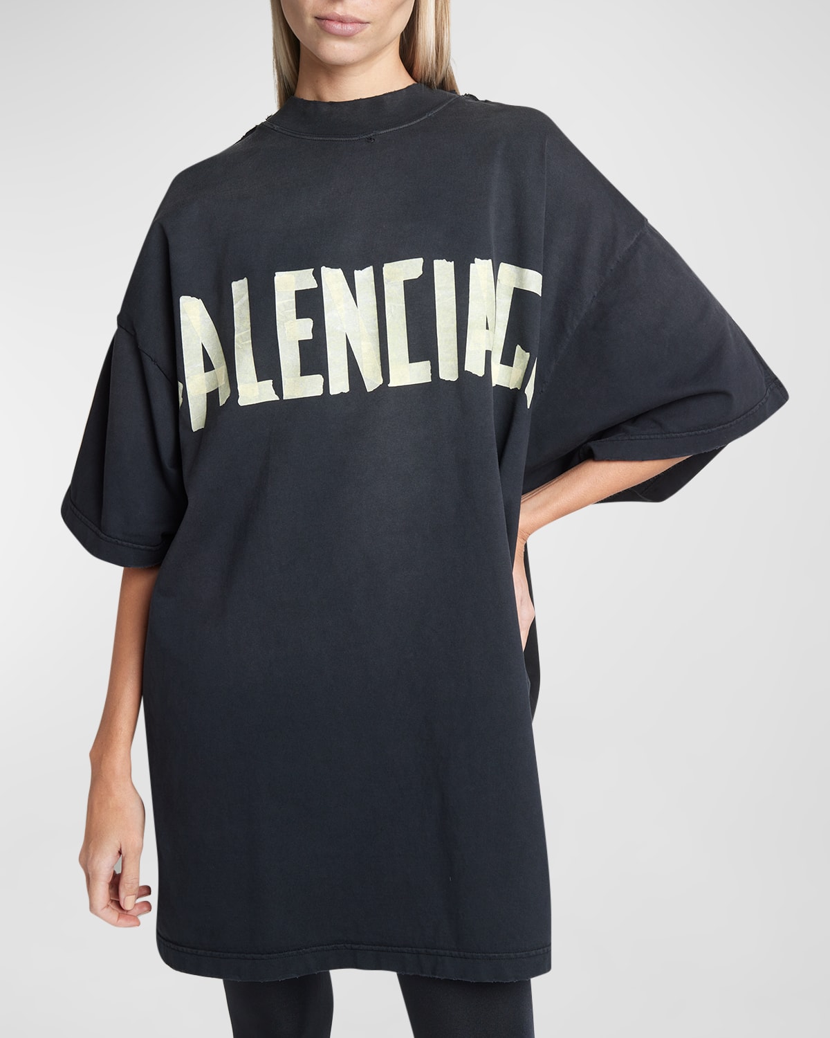Tape Type Double Front T-Shirt Oversized