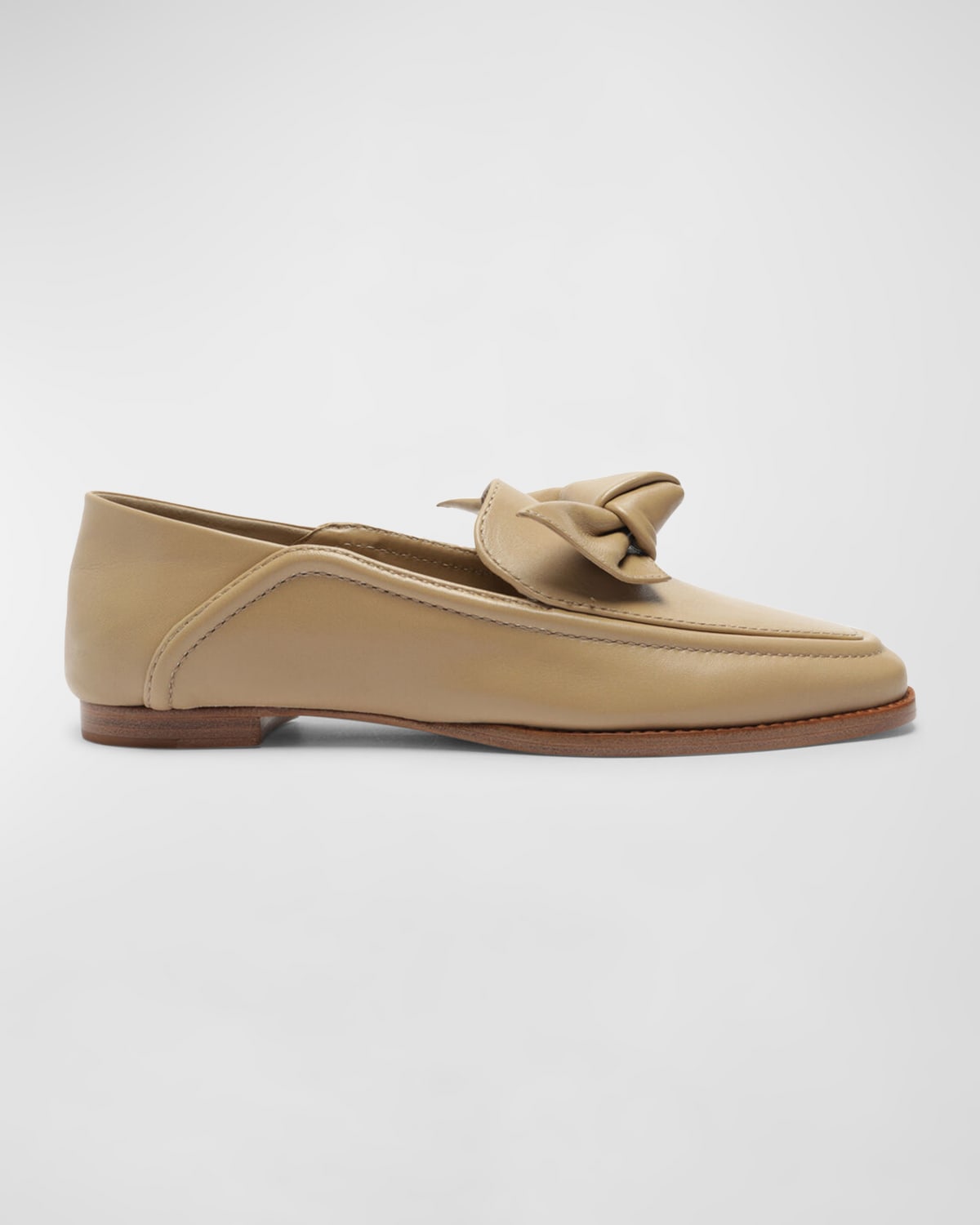 Clarita Leather Bow Loafers