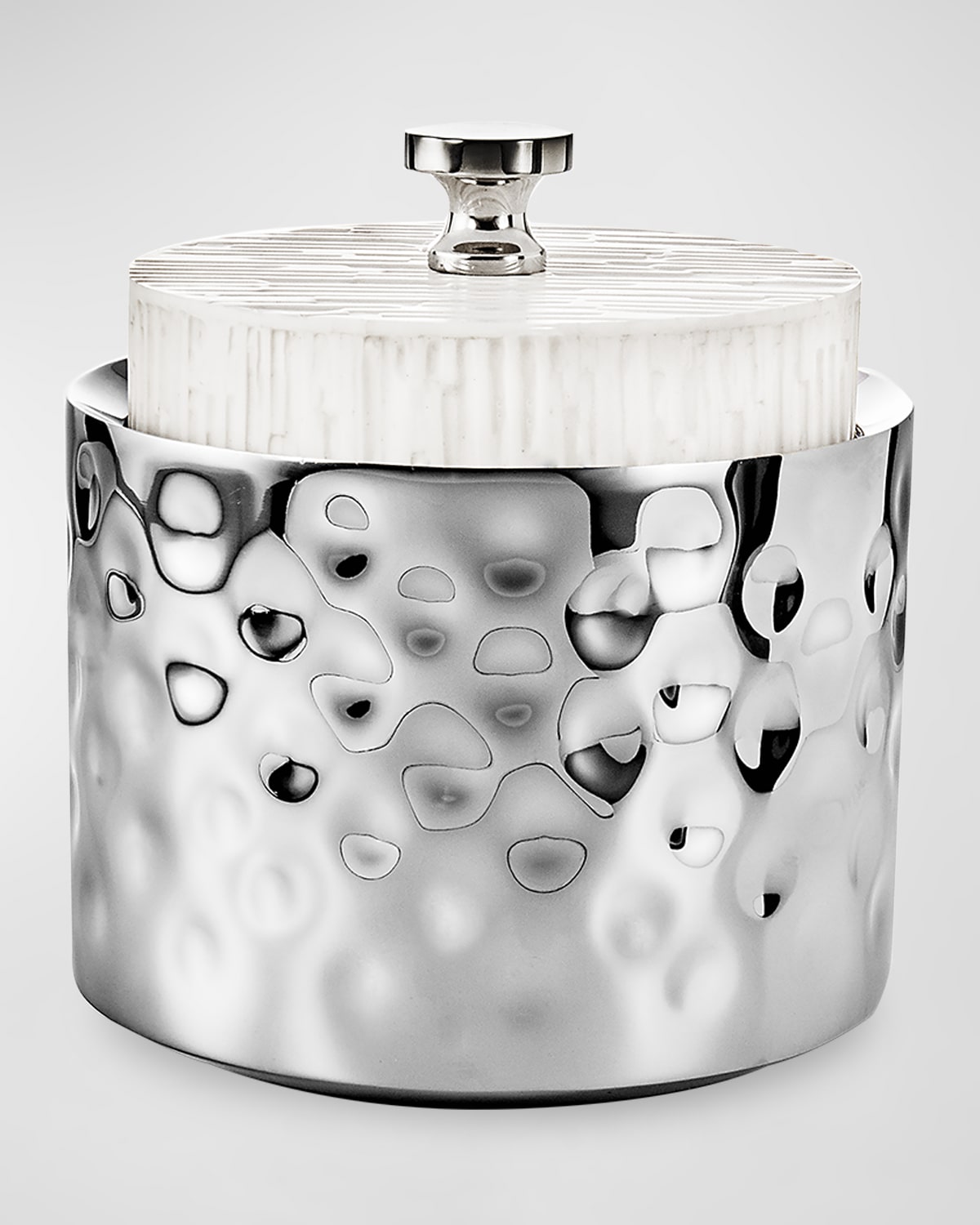 Mary Jurek Tundra Resin Lidded Ice Bucket In Metallic