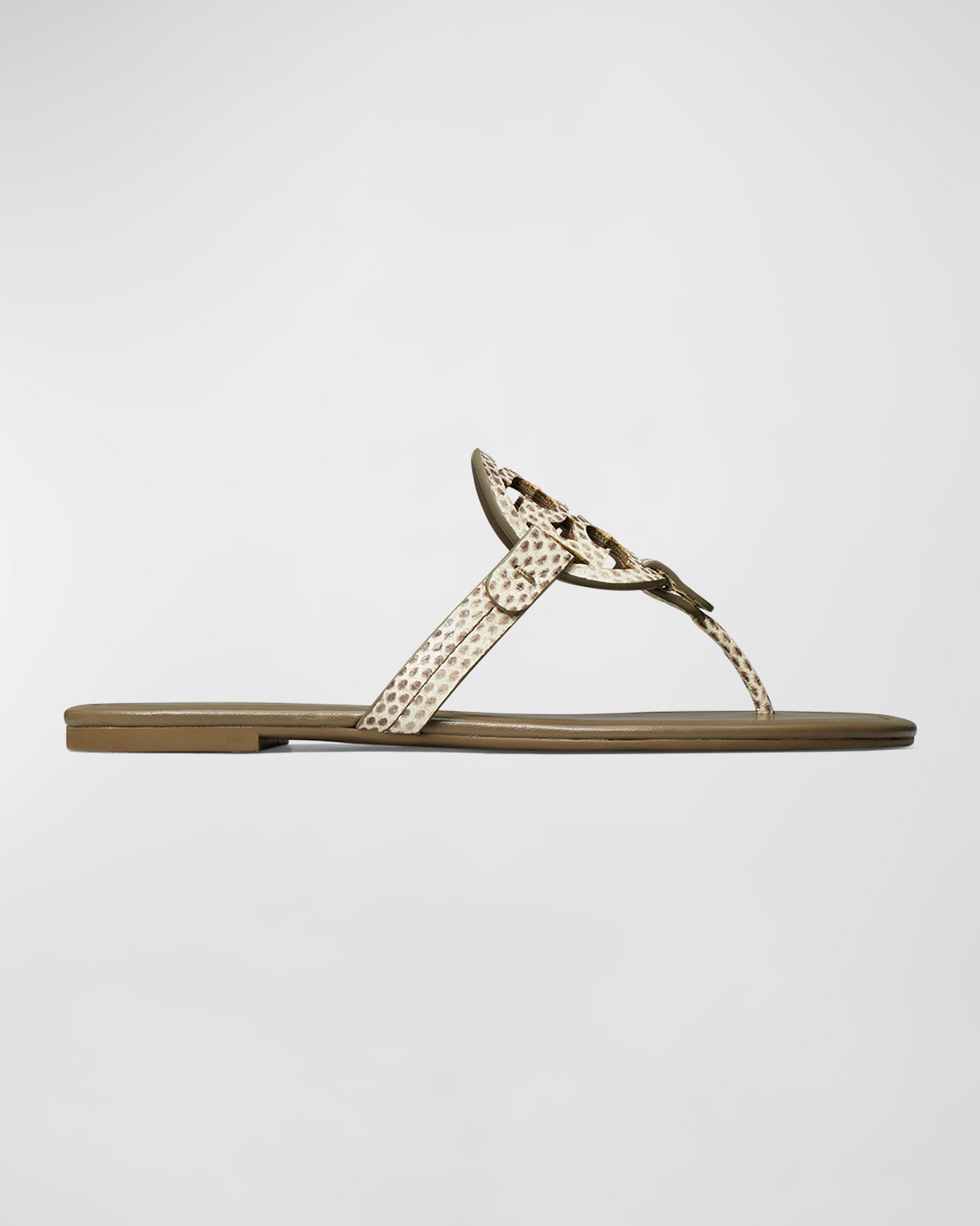 Miller Embossed Medallion Flat Thong Sandals