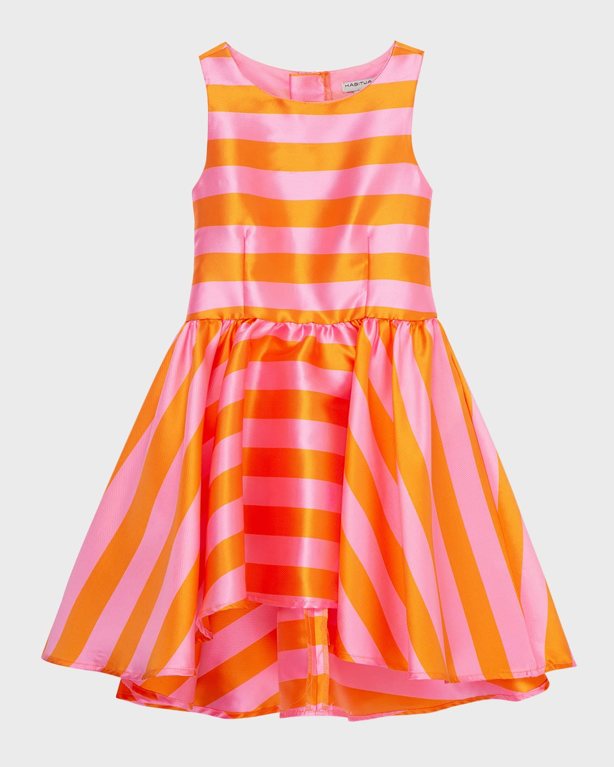 Girl's High-Low Striped Dress, Size 2-6
