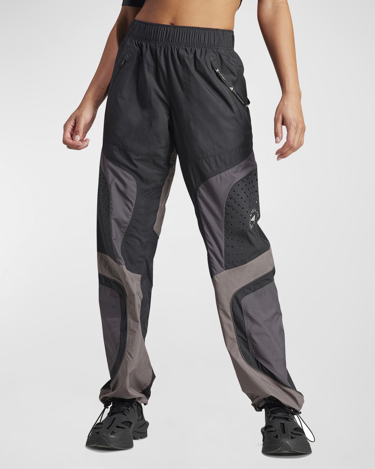 Adidas By Stella Mccartney Woven Track Trousers In Black/utiblk
