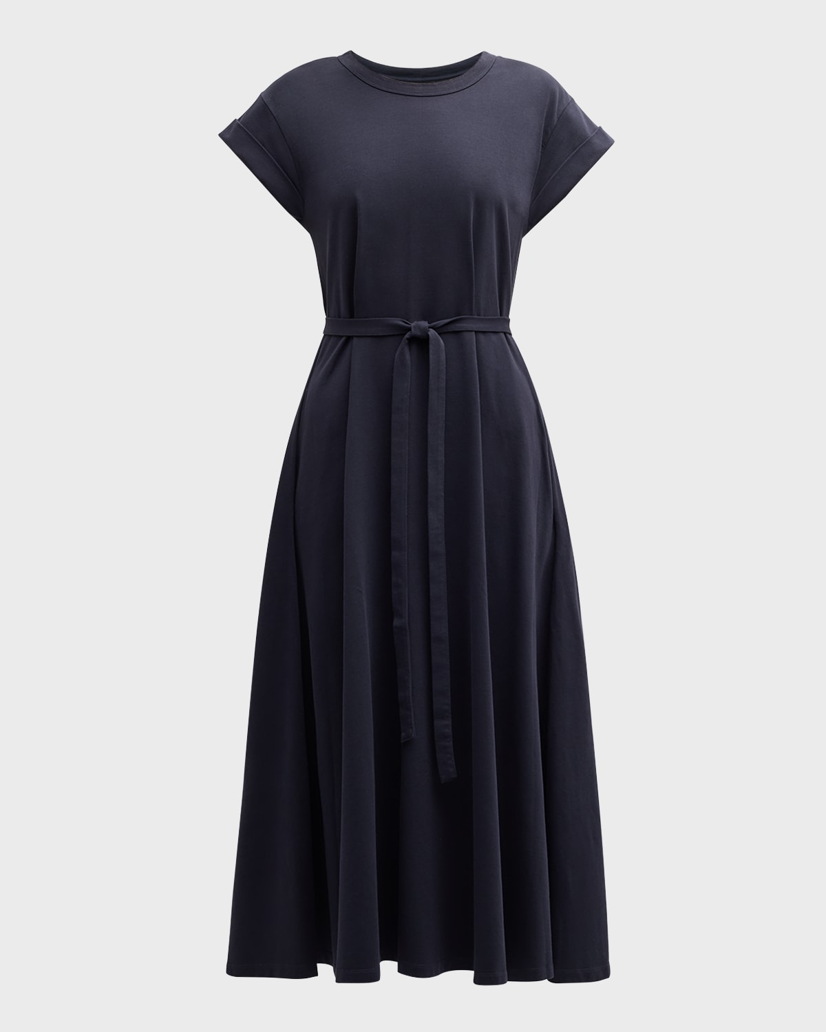 La Ligne Andie Belted Midi Dress In Blue