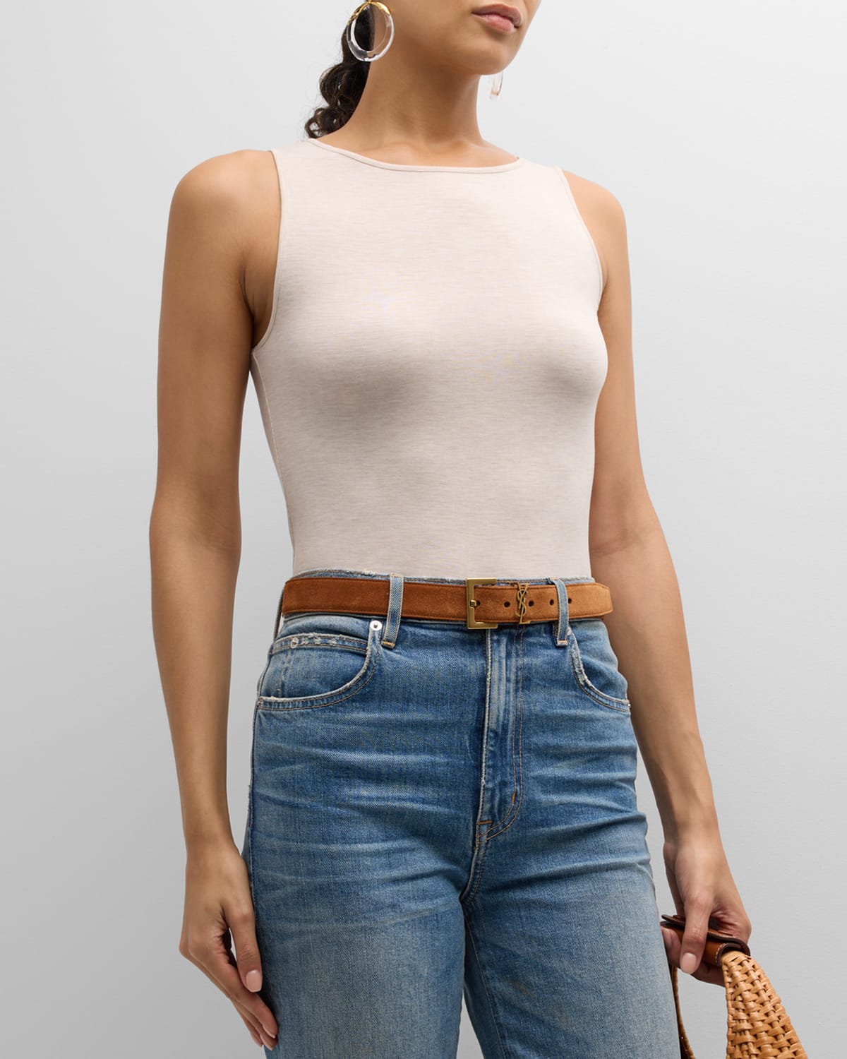 Soft Touch Boatneck Tank Top