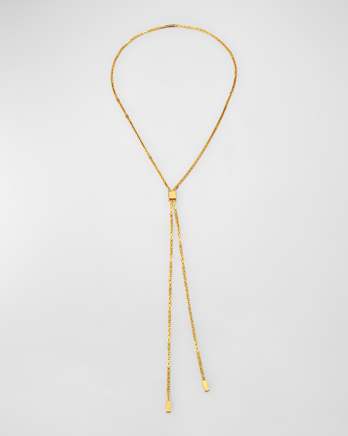 Shop Tom Ford Brass Lariat Necklace In Vintage Go