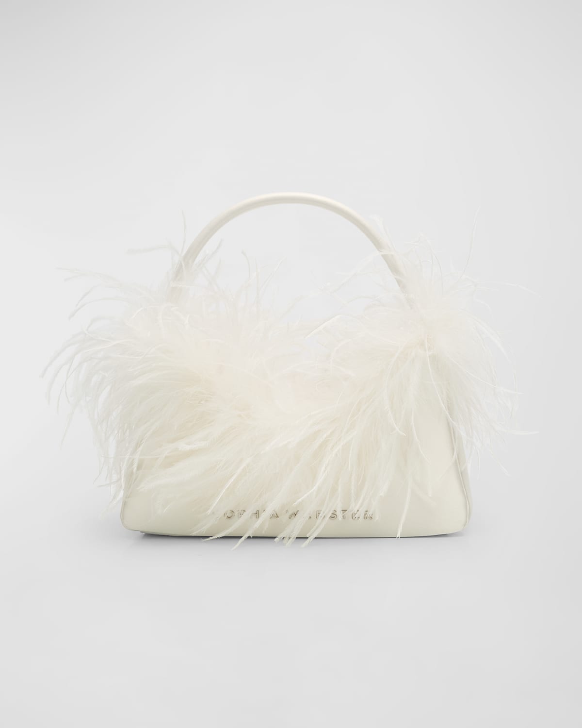 Dusty Mini Feather Hobo Bag