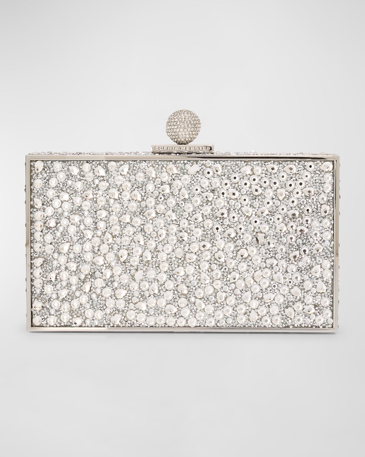 Clara Bijou Crystal Box Top-Handle Bag