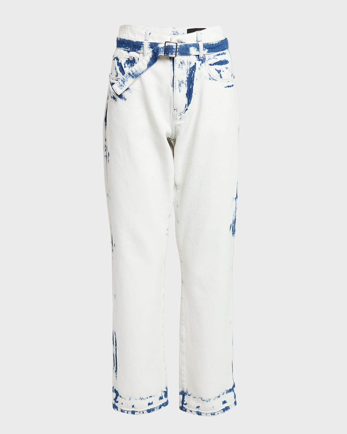 Ellsworth Bleached Boyfriend Jeans with Belt