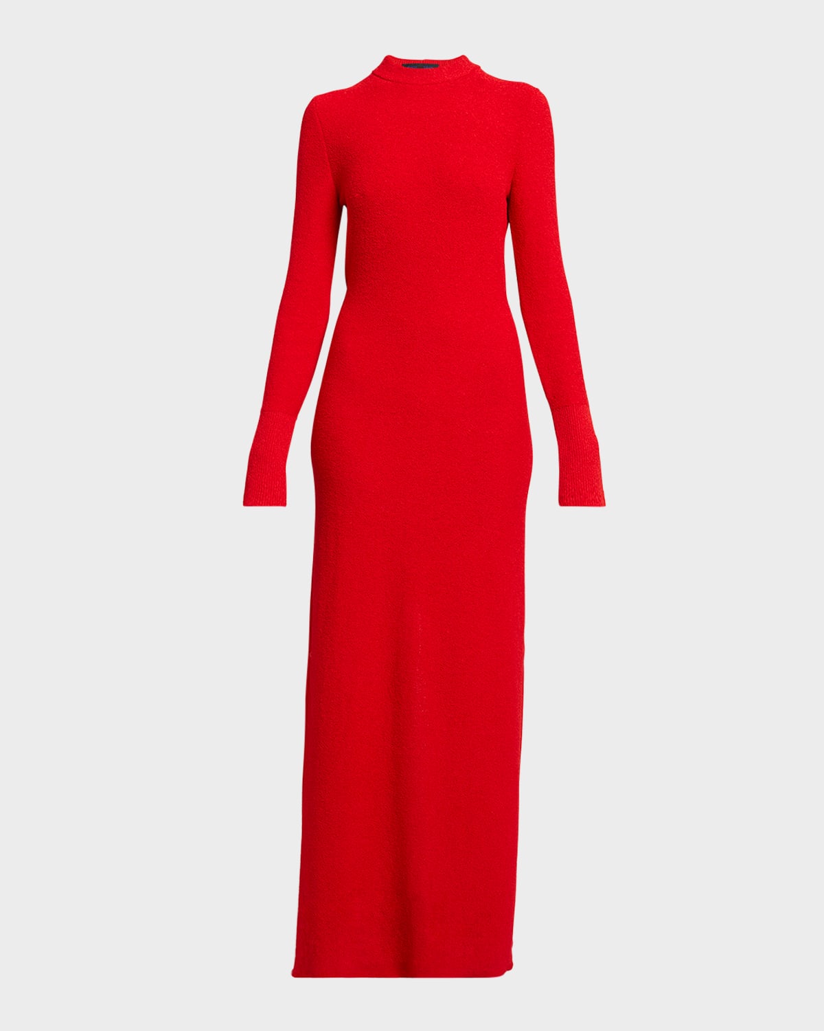 Proenza Schouler Lara Tie-detailed Knit Maxi Dress In Red