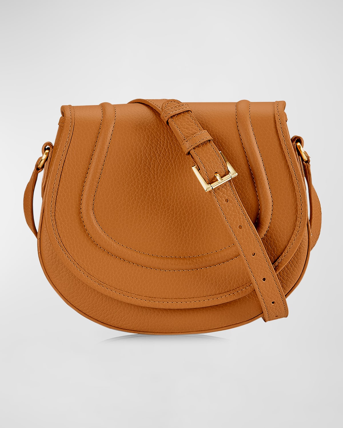 Jenni Saddle Leather Crossbody Bag