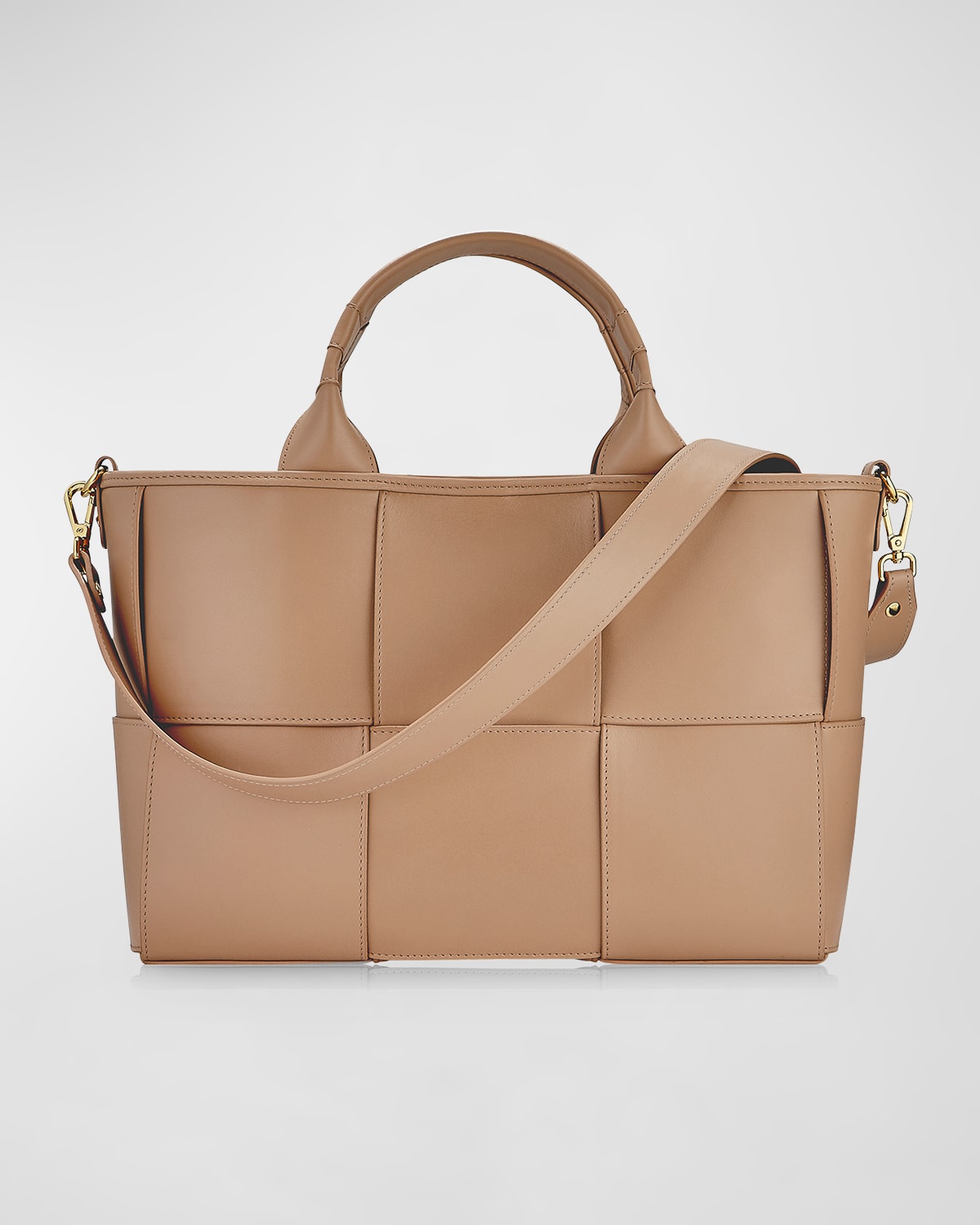 GIGI NEW YORK SYLVIE WOVEN LEATHER SATCHEL BAG