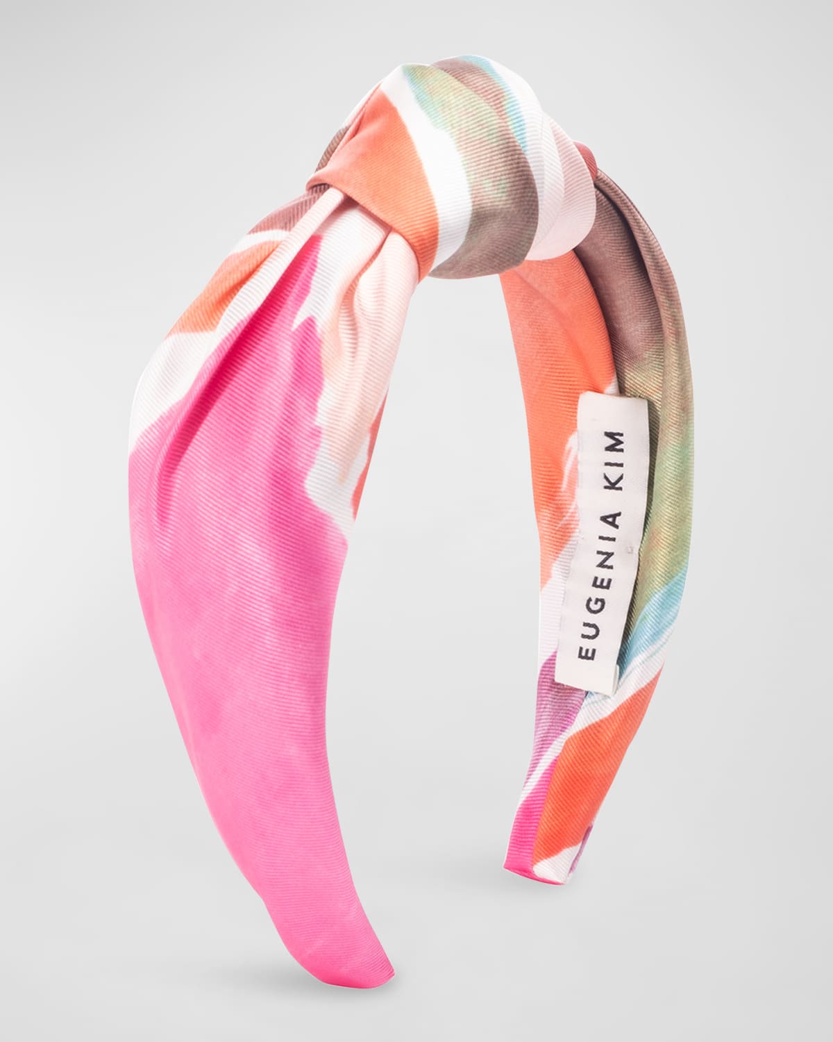 Shop Eugenia Kim Maryn Knotted Abstract Headband In Pink/multi