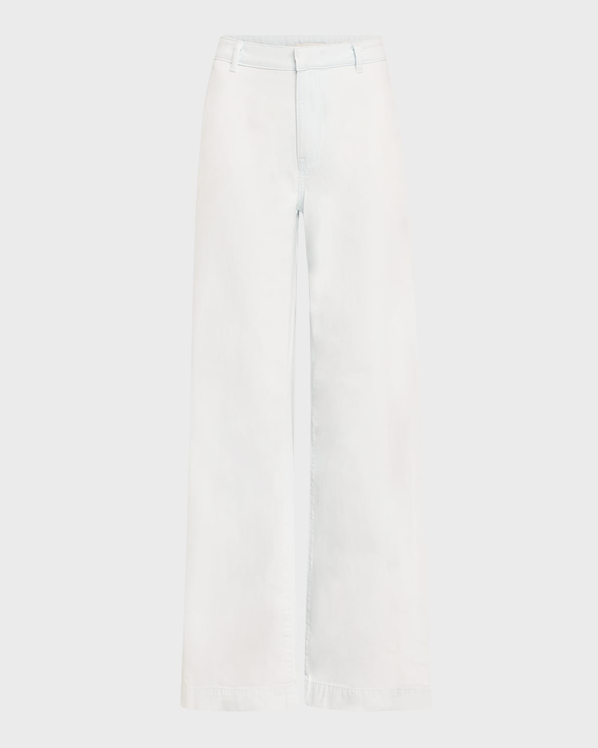 Vince Washed Cotton Wide-leg Trousers In Celestine