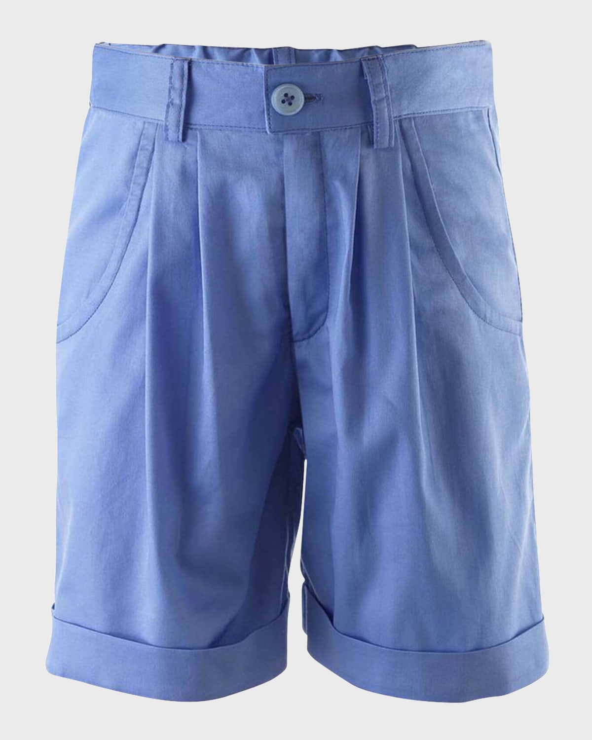 Shop Rachel Riley Boy's Tailored Shorts In Blue