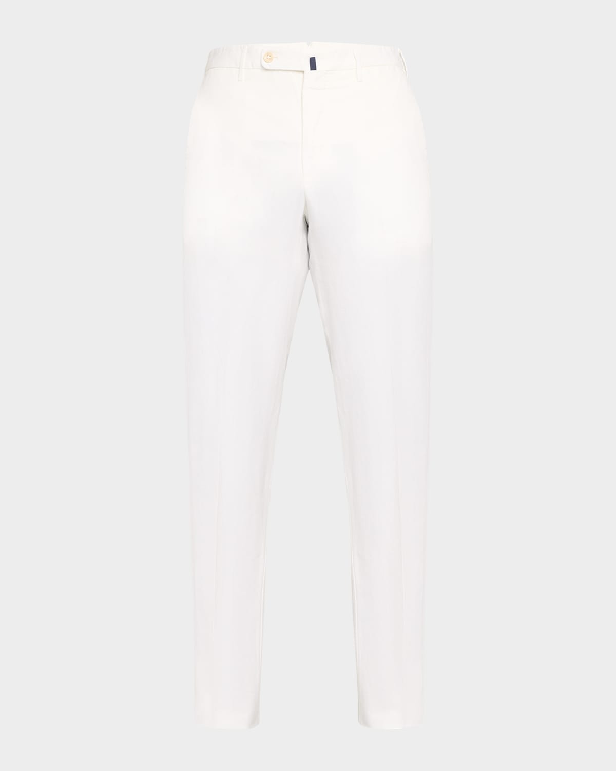 Incotex Straight-leg Cotton Trousers In Weiss