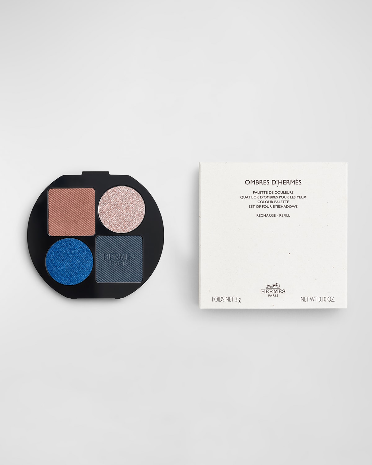 Shop Hermes Ombres D' Eyeshadow Refill In 04 Ombres Marines