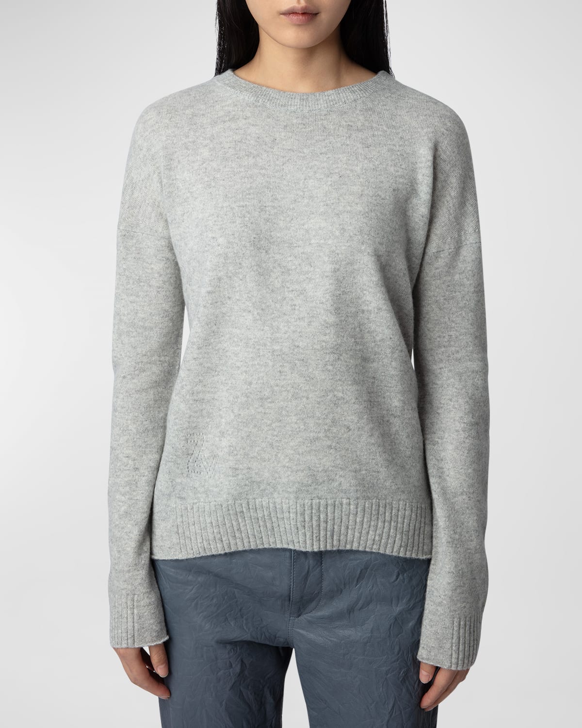 Cici Star Patch Cashmere Sweater