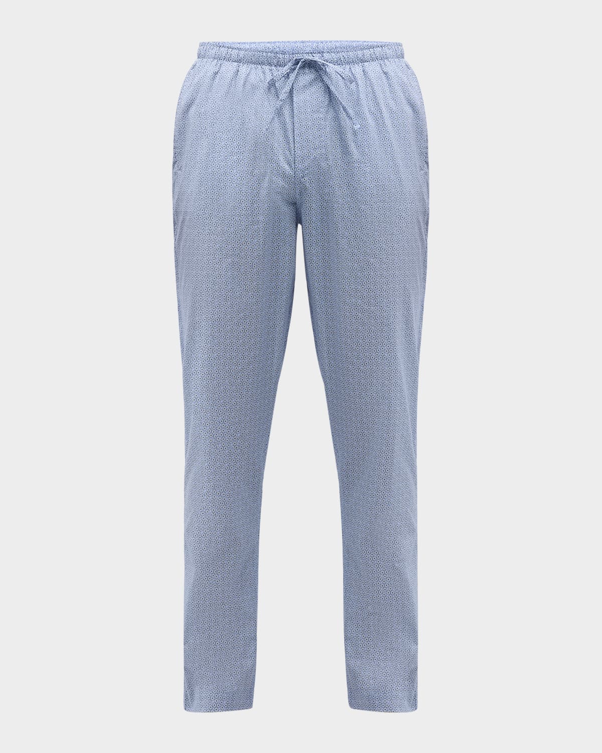 Men's Long Geo-Print Cotton Pants