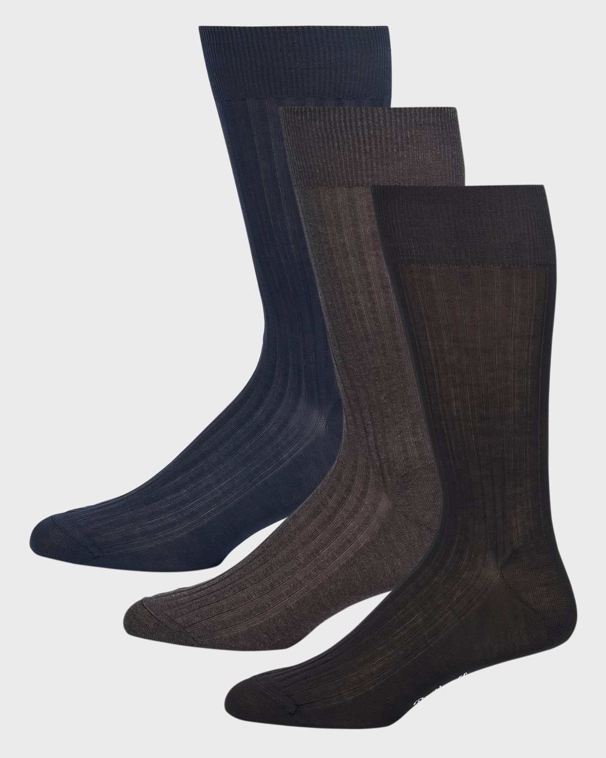 Men's Danvers Fil d'Ecosse 3-Pack Crew Socks