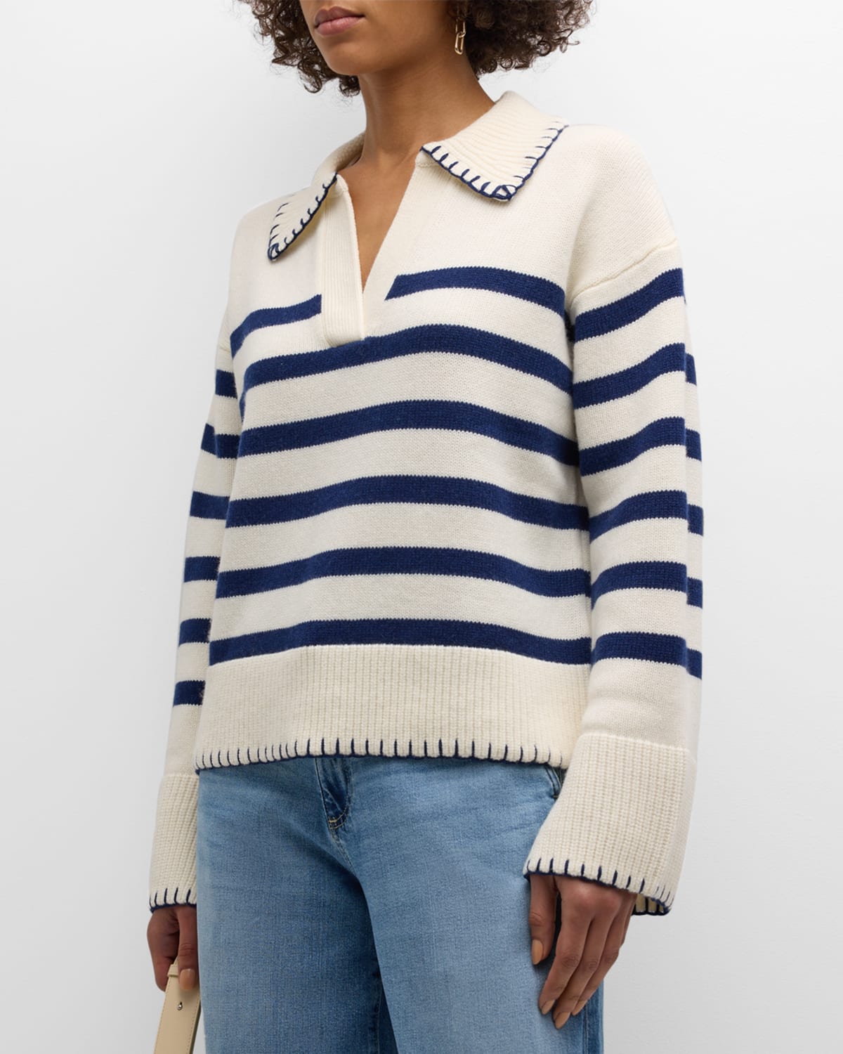 Athena Striped Wool Sweater