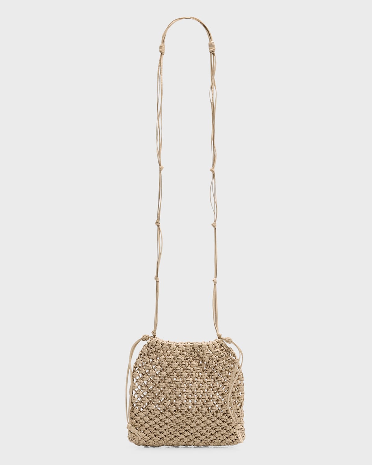 Tulia Knotted Leather Crossbody Bag
